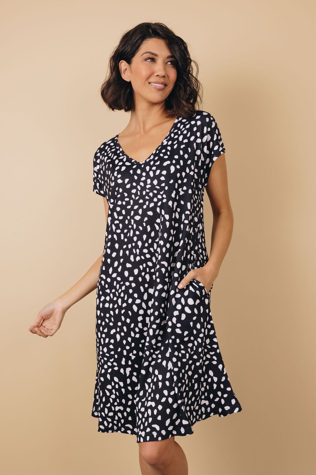 now not later cheetah print dress