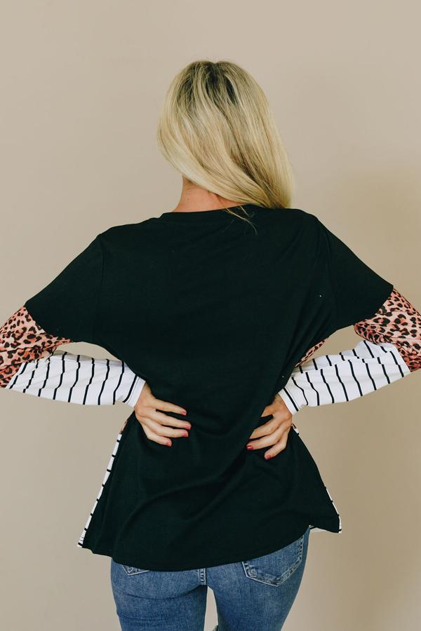 color coordinate patterned top