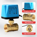 1/2" to 2" Normally Closed Nomally Open 220V 12V24V 2-Wire Brass Electric Ball Valve for Water/Oil/Liquid Replace Solenoid Valve
