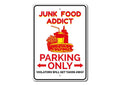 food lover parking sign