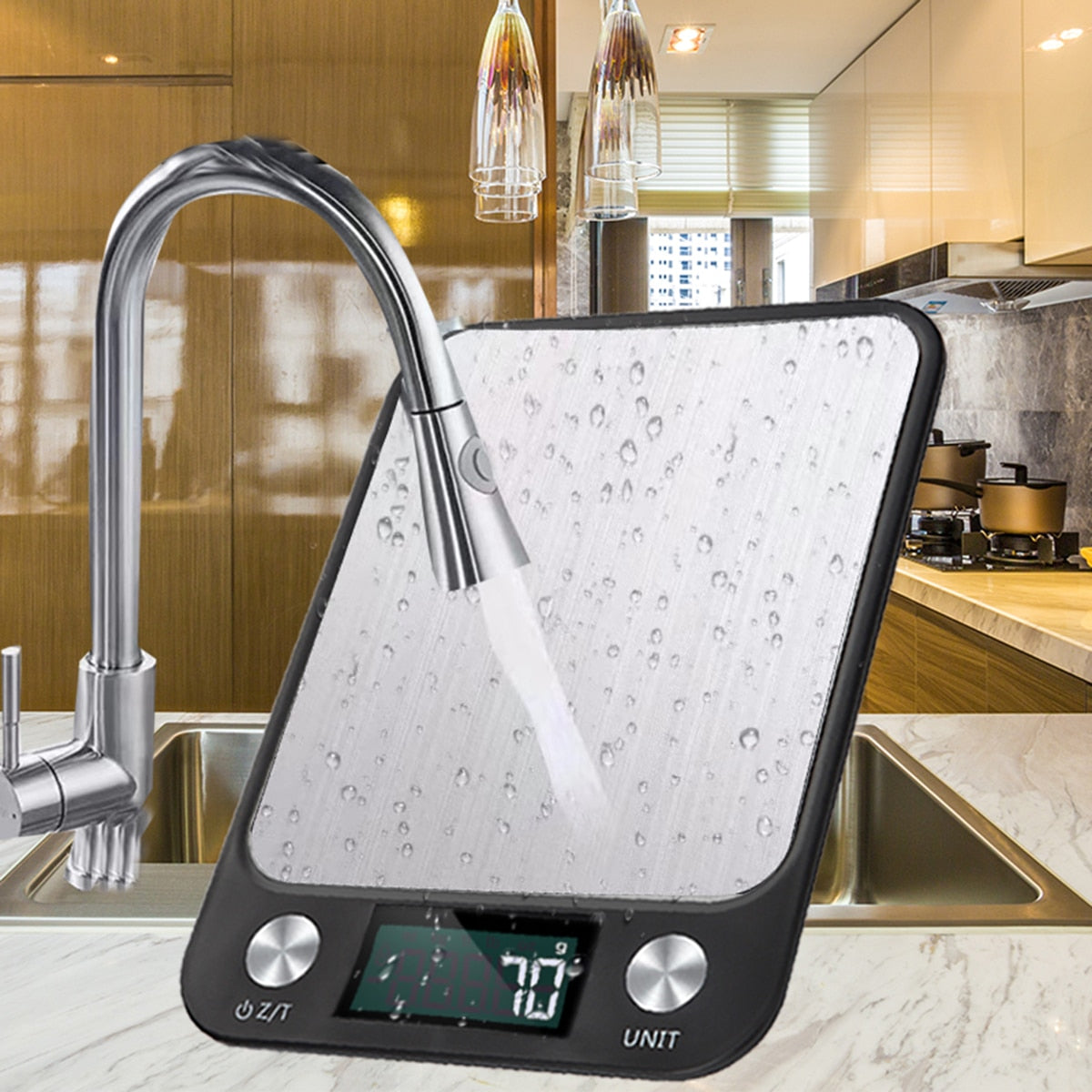 15Kg/1g Digital Kitchen/Coffee/Weight Scale Food Smart Measuring Tools and Scales Stainless Steel for Cooking and Baking
