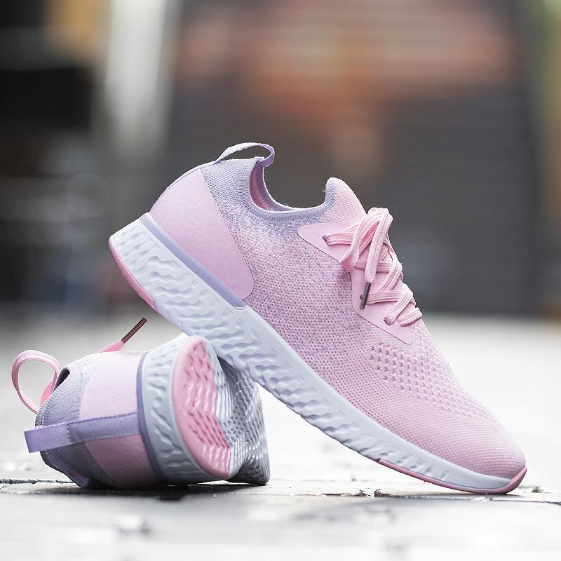 womens flyknit tennis lace up sneakers