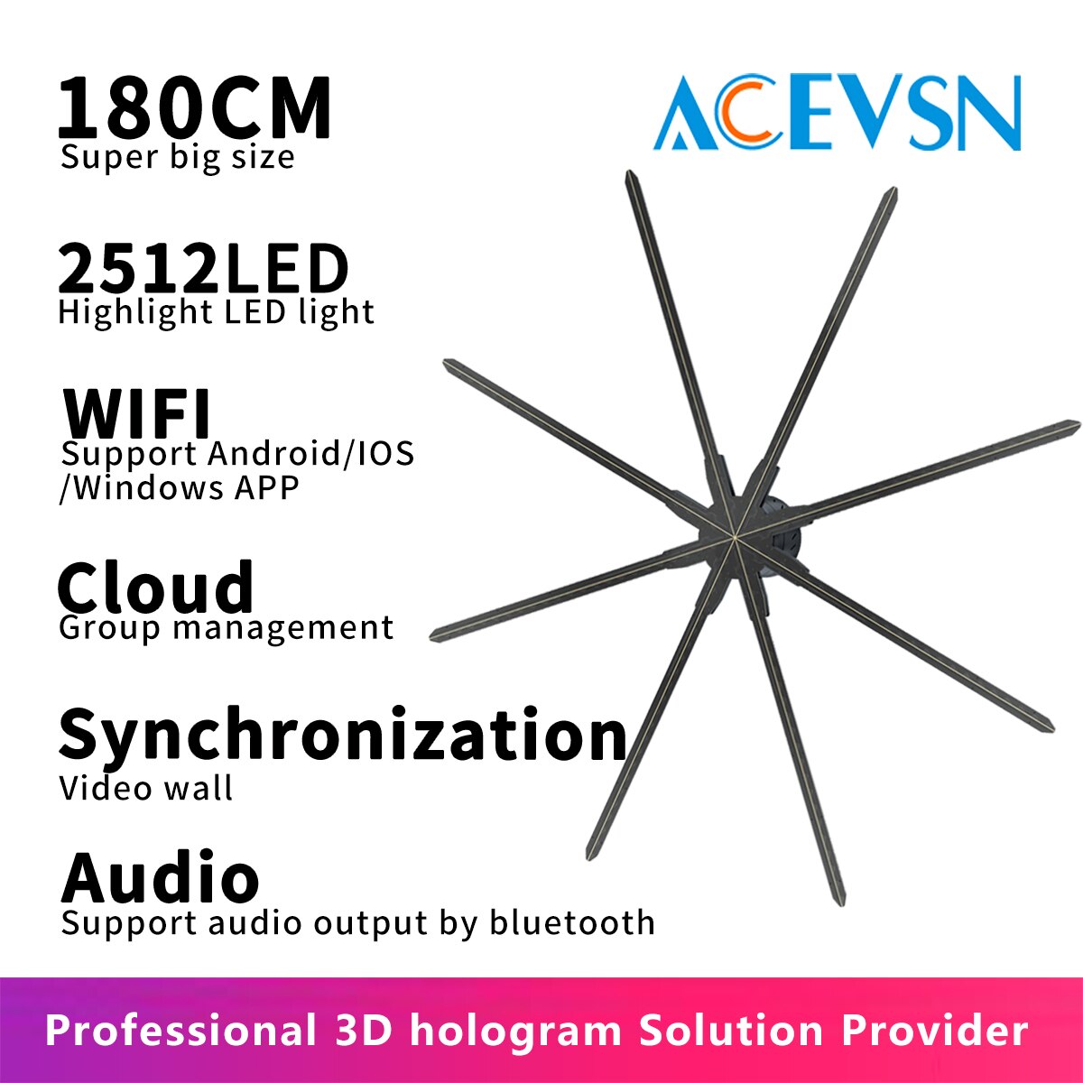 Enchanting Advertising: Hologram LED WIFI Cloud Holographic Projector for Outdoor Marketing