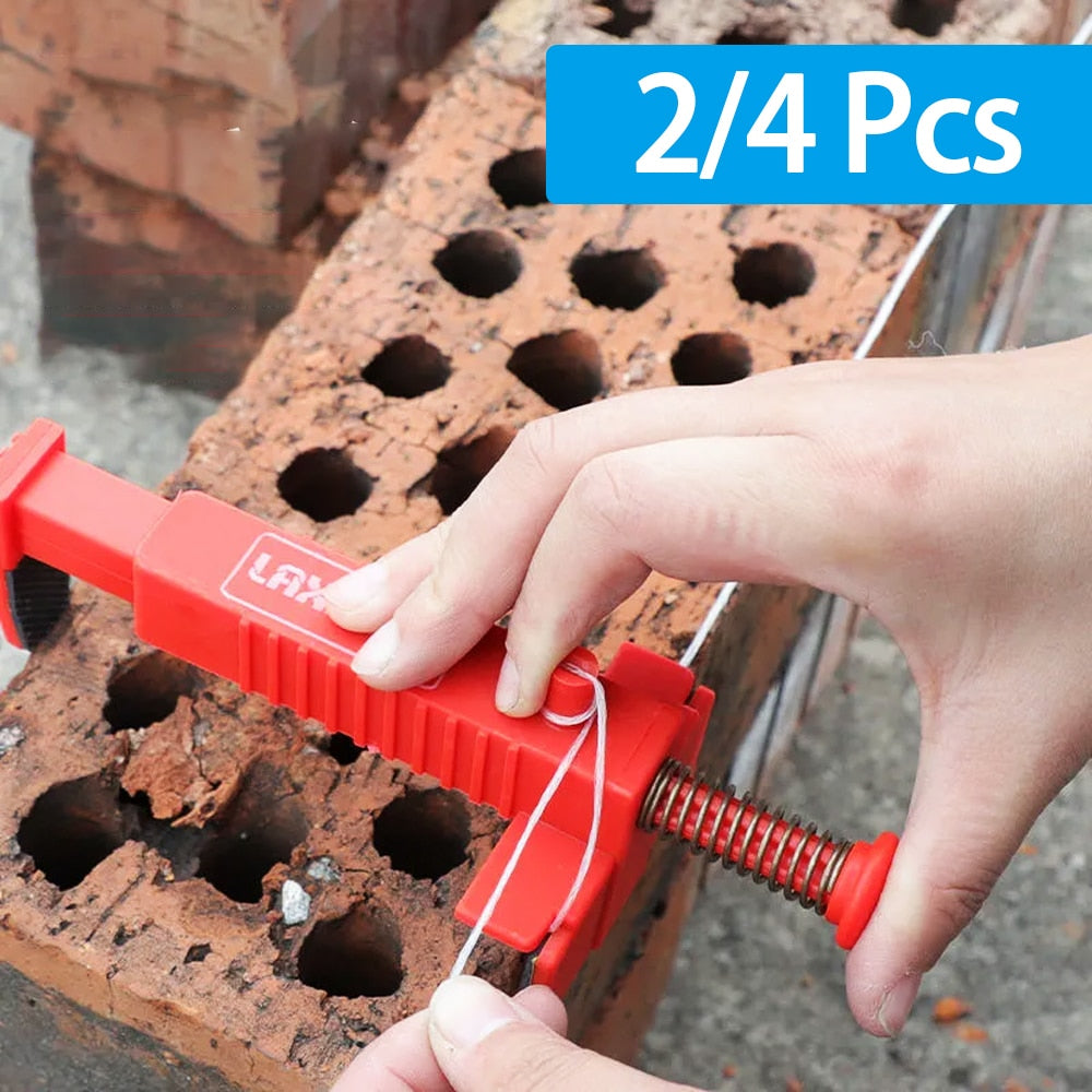 2/4pcs Bricklaying Wire Drawer Brick Liner Wall Building Wire Frame Brick Liner Runner Engineering Construction Tools