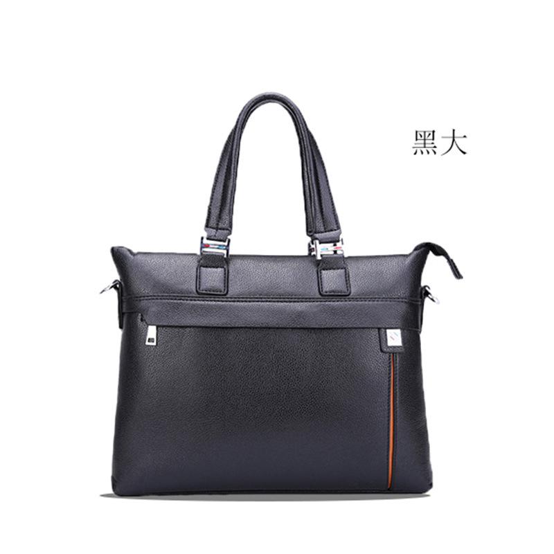 cowhide handbag briefcase computer bag mens european and american business shoulder cross mens bag manufacturers processing custom