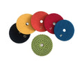 5 Pieces 4 Inch 100mm 5 Steps Polishing Wet Pad Abrasive Disc Diamond Tool For Stone Marble Granite Tile Flexible Grinding