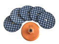 7PCS/Set 3 Inch 80mm Black Dry Diamond Polishing Pads With 1 Backer Pad For Grinding Granite Stone Concrete Marble