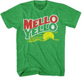 Coca-Cola Mello Yello Soda Pop Drink Funny Classic Vintage Mellow Yellow Apparel Logo Men's Adult Graphic Tee T-Shirt