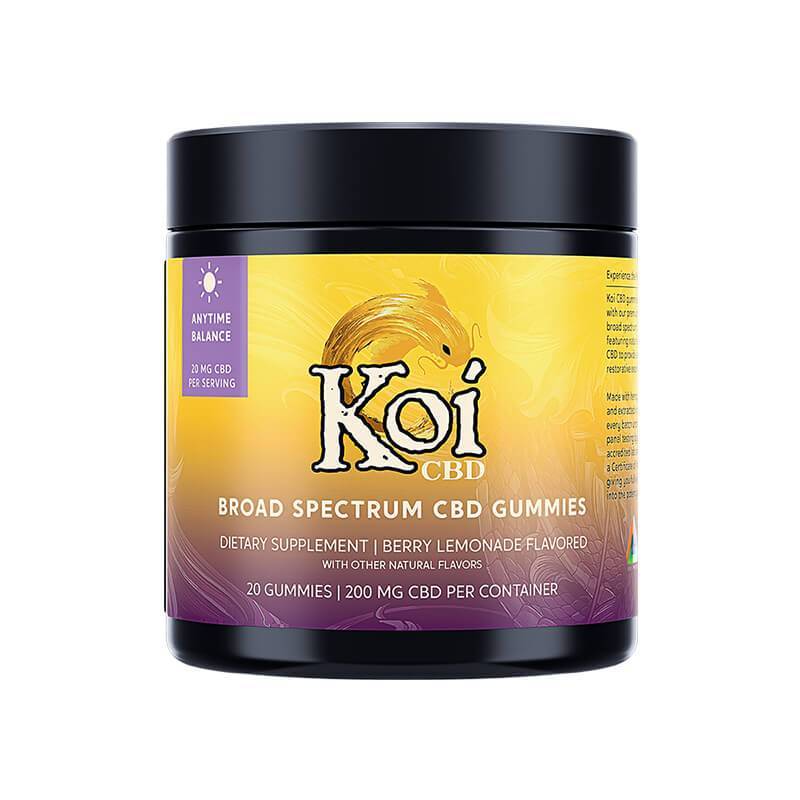 koi cbd cbd edible anytime berry lemonade gummies 10mg