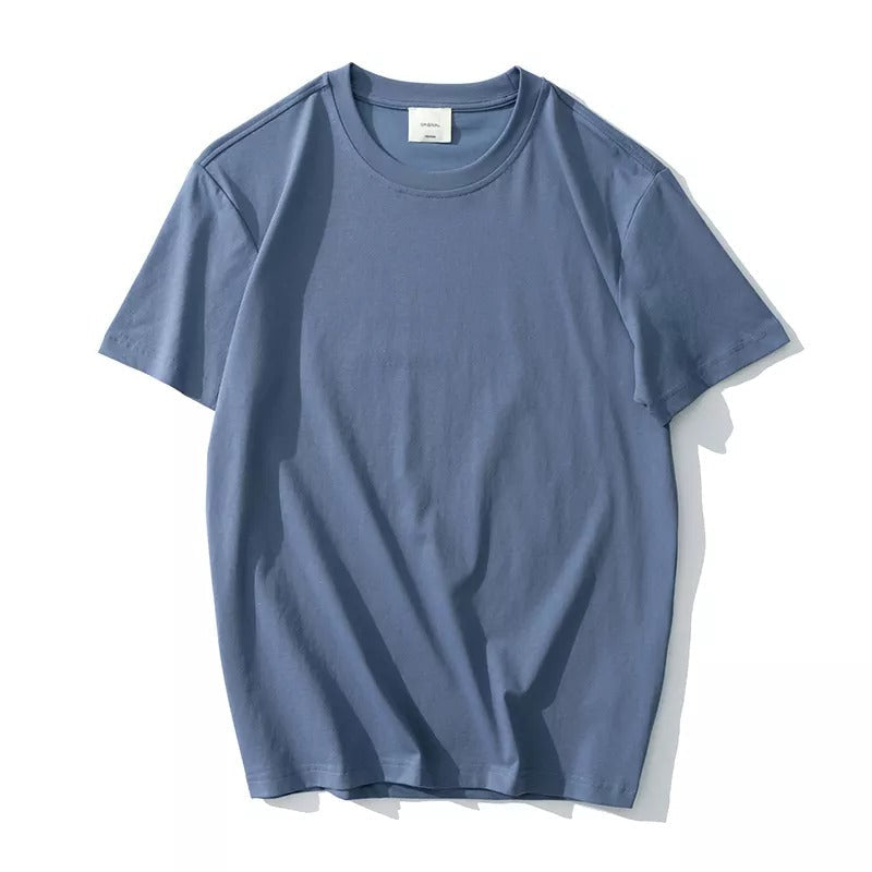 Men T Shirt  Custom Logo Printed 100% Cotton T Shirt Men Plain T-shirt Men Cotton Crew Neck T-Shirts Tee Top Longline