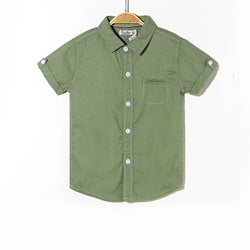 Wholesale Summer Casual Baby Boy Shirts Cotton Plaid Kids Woven Poplin Chambray Button-Down Shirts