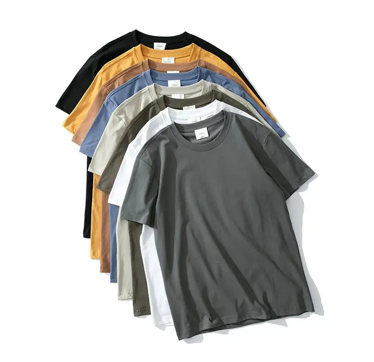 Men T Shirt  Custom Logo Printed 100% Cotton T Shirt Men Plain T-shirt Men Cotton Crew Neck T-Shirts Tee Top Longline