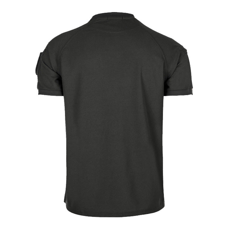 Plus Size Men's T-shirts O-neck Top Clothing High Quality Quick Dry Tactical Short Sleeve Printing Logo 100 Cotton Tshirts
