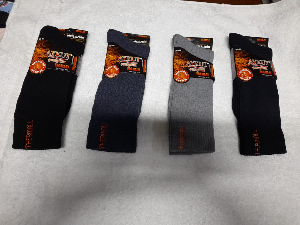 Man Sock Thermal from Turkey very nice quality for Winter four color available to shipping