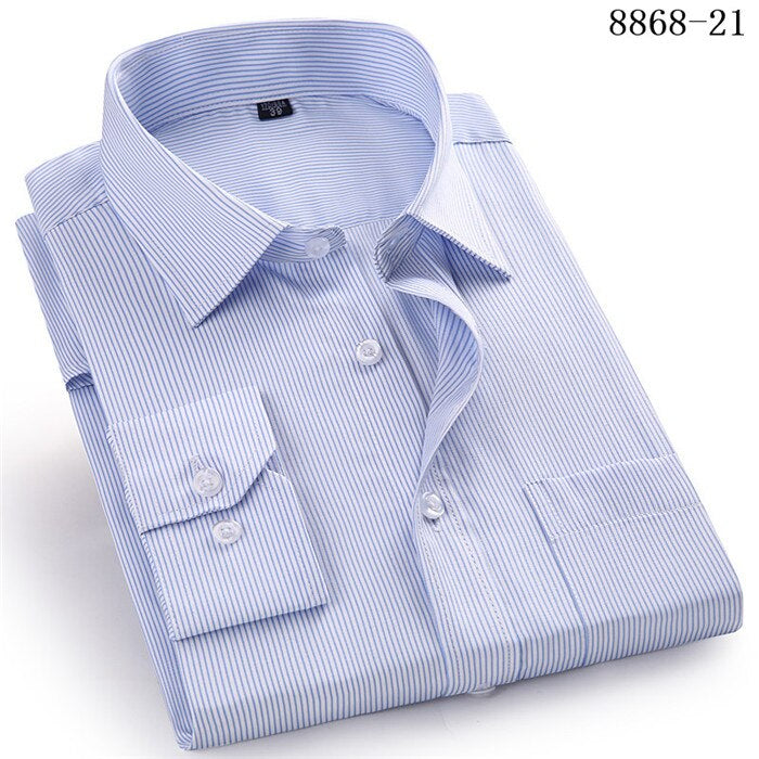 New Premium Quality Men's Casual Shirts 2023 Single Breasted Mens Slim Fit Dress Long Sleeve Shirts Soild Male Social Shirts