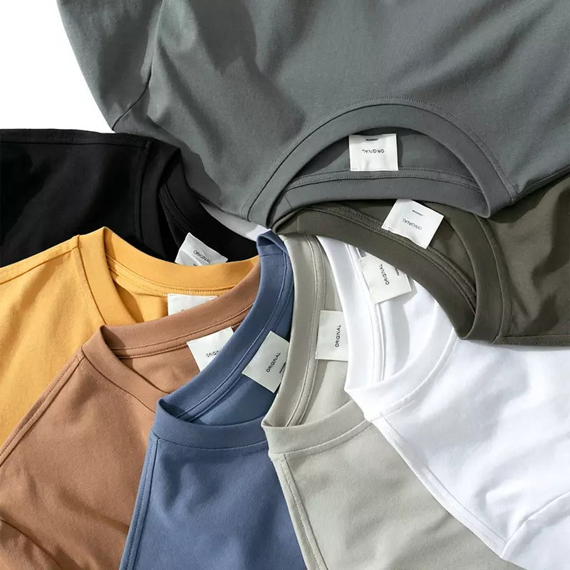 Men T Shirt  Custom Logo Printed 100% Cotton T Shirt Men Plain T-shirt Men Cotton Crew Neck T-Shirts Tee Top Longline
