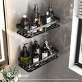Aluminum Bathroom Shelf No Drill Makeup Storage Organizer Wall Mounted Shampoo Rack Shower Shelves Anti-Rust Bathroom Holder