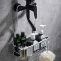Bathroom Faucet Aluminium Shelf Hanger Shelves Rustproof Stainless Organizers Basket Toilet Shower Basket Bath Products Holder