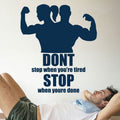 Celebrity Quotes Motivational slogans Gym Wall Stickers Removable Vinyl Customizable Slogans Fitness Wall Stickers 3A04