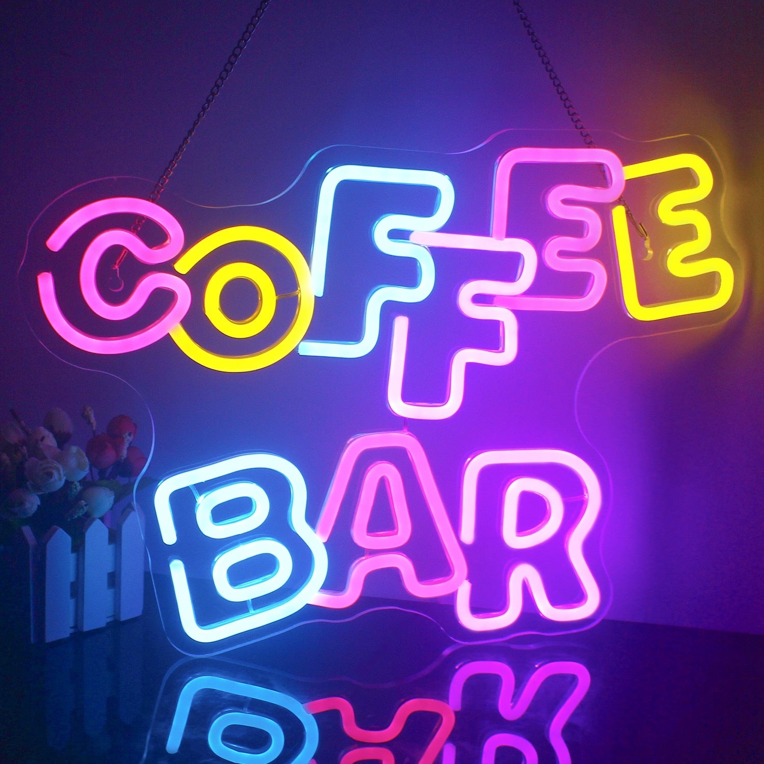 Coffee BAR Neon Sign Personalized Led Lights Bar Room Home Studio Shop Restaurant Wall Decoration Acrylic Lamps Art Neon Light