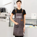 Custom Logo Canvas Chef Cooking Apron for Kitchen Men's Aprons Waterproof Women Waiter Apron Coffee Grill Restaurant Work Mandil
