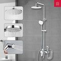 Diiib Shower System Faucet Set Waterfall Rain Top Spray Lifting and Rotating Bathroom Shower Bathtub Mixer Tap with Spray