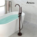 Floor design bathtub hot and cold design faucet bathtub side column basin wall connected to shower column shower