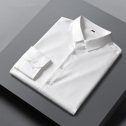 High quality Mens Non iron Dress shirts pure white multi colored business shirts for men