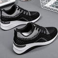 Custom logo sports shoes ladies shoes new trend sneakers casual mesh shock-absorbing running shoes