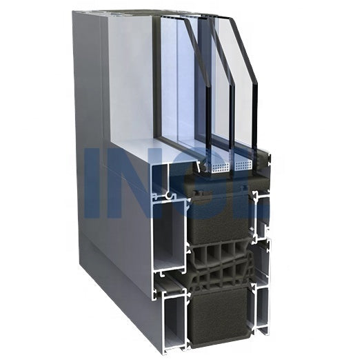 German standard aluminum tilt and turn passive window triple pane windows