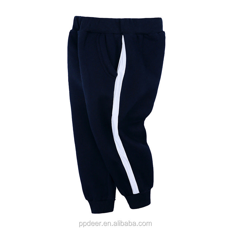 Ready To Ship In Stock Children's High Quality Knitted Fleece Track Pant Kids Jogger Pants