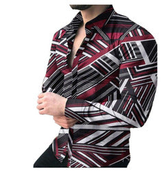 custom silk slim men tee dress shirts casual clothes long sleeve printing shirts for mens fashion shirts