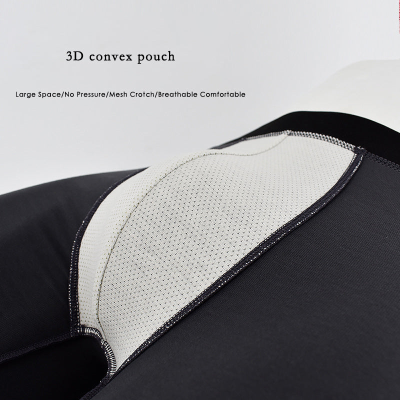 Custom Logo Cotton Men Underwear Plus Size  Breathable Boxer Briefs
