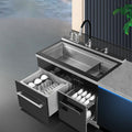 Large Semi Built-in Freestanding Intelligent Dish-washing Machine 3 In 1 Dishwasher from High Quality China Dishwasher factory