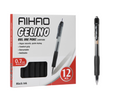 Quick Dry Ink School Office Supplies Black 0.7mm Medium Retractable Gel Pen Pack