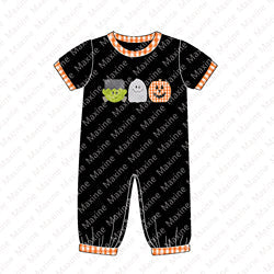 2023 Halloween kids clothing Fall Short Sleeves shirt & pants sets Baby Boy Clothes