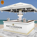 Modern Portable Artificial Stone Led Furniture Nightclub Restaurant Wine Bar Counter Front Table