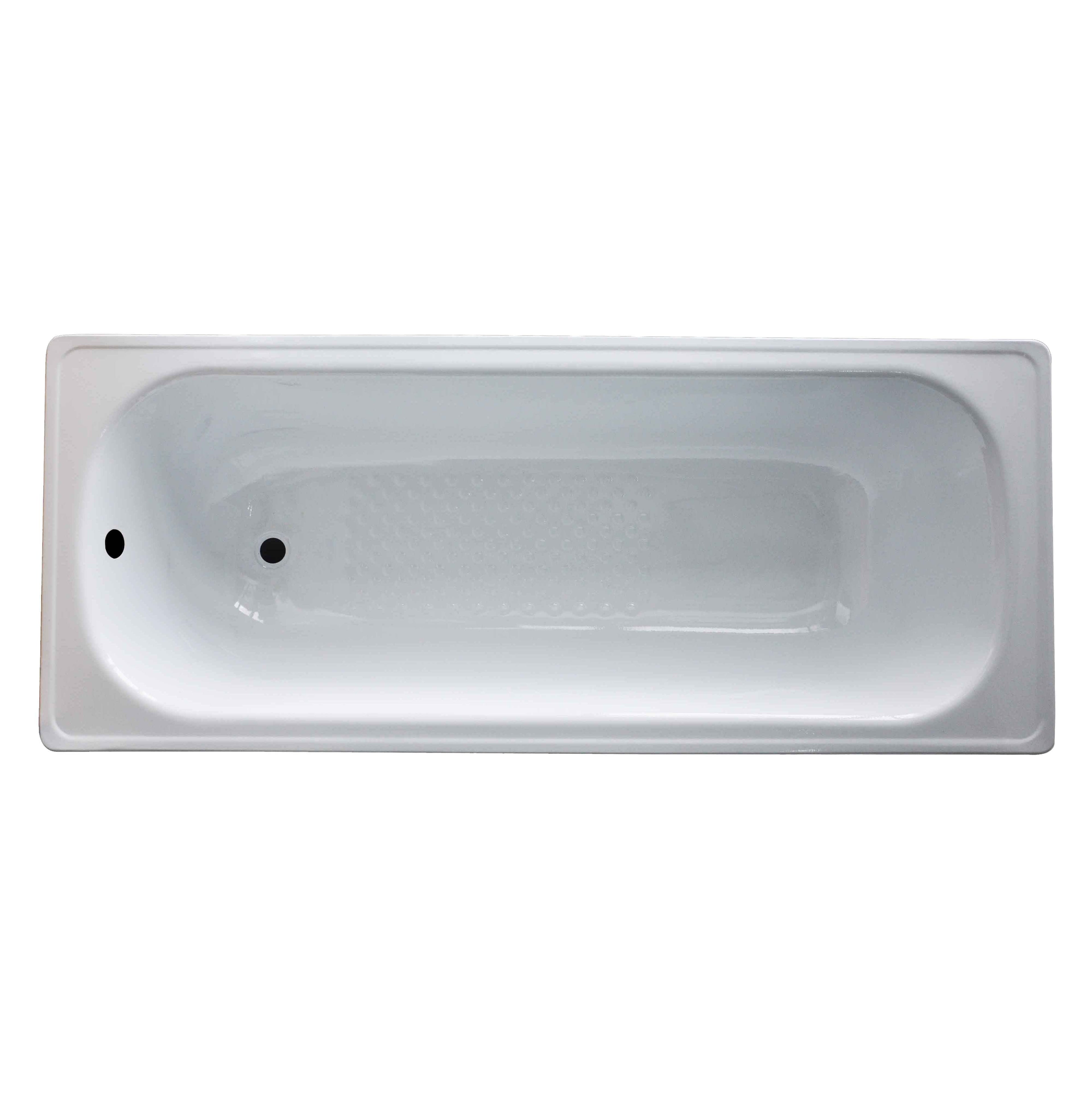 cheap simple tub enameled steel bath