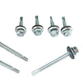 White Zinc self drilling screw with EPDM Bonded Washer