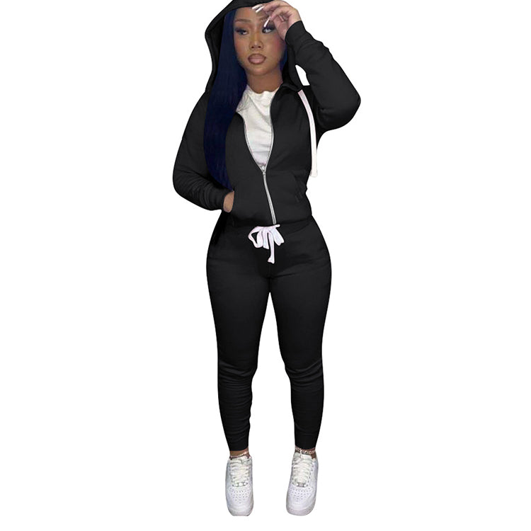 good quality two piece set girl ladies outfits 2 piece set women clothing joggers two piece set tracksuit