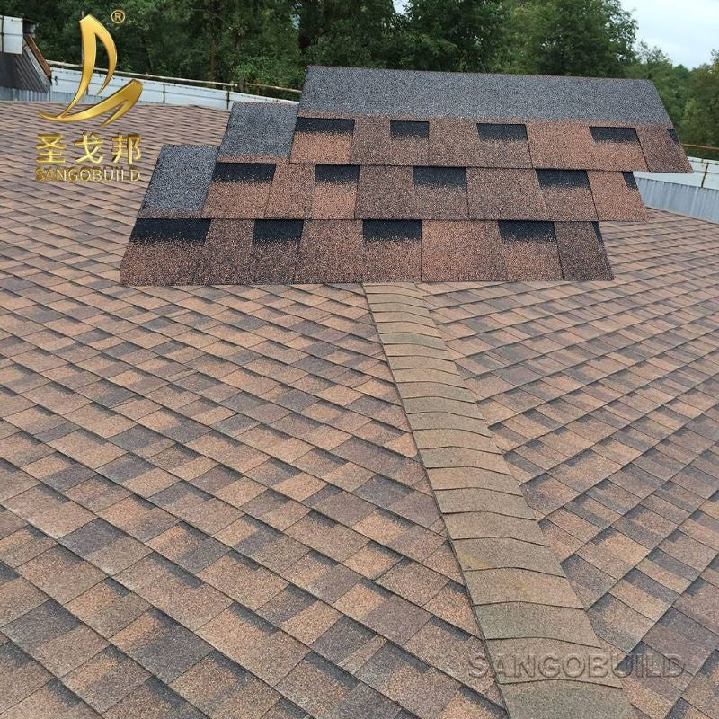 Decorative Asphalt Roof Shingles Dark Green Architectural Lebanon Fiberglass Roof Tile With Affordable Price