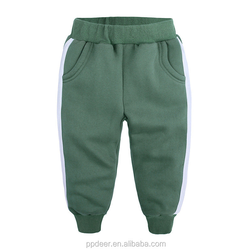 Ready To Ship In Stock Children's High Quality Knitted Fleece Track Pant Kids Jogger Pants