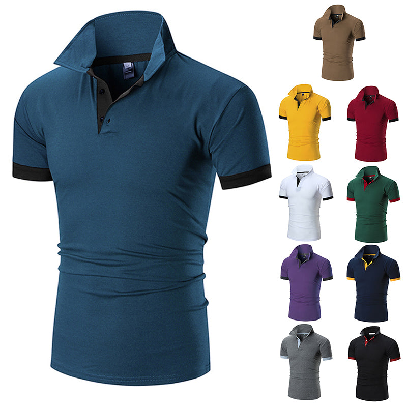 Custom Logo Embroidery Men's Summer New Short Sleeve Golf Sports Camiseta Plain Polo Shirts