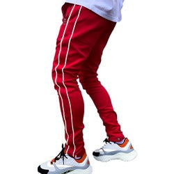 2022 Sports Top Mens Stretch Sweatpants Slim Solid Color Gym Pants Jogger Reflect Running Training Jogging Pants Man