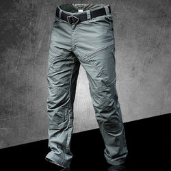 New fashion men waterproof pockets long pants Solid color outdoor sports mens casual trousers pants