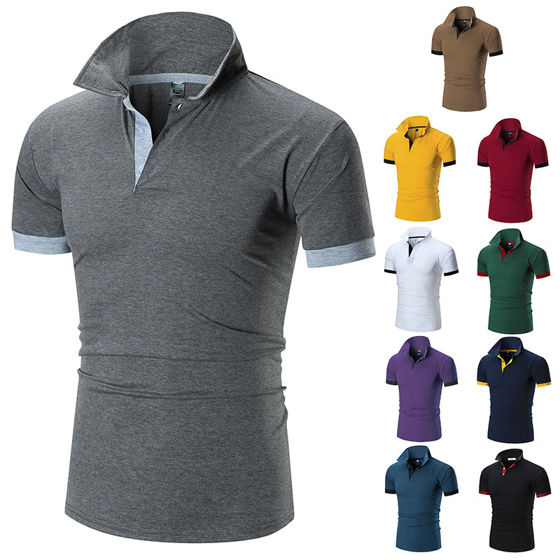 Custom Logo Embroidery Men's Summer New Short Sleeve Golf Sports Camiseta Plain Polo Shirts