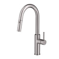 Modern Flexible Pull Out Faucet Kitchen Copper Hot Cold Water Kitchen Faucet With Pull Down Sprayer