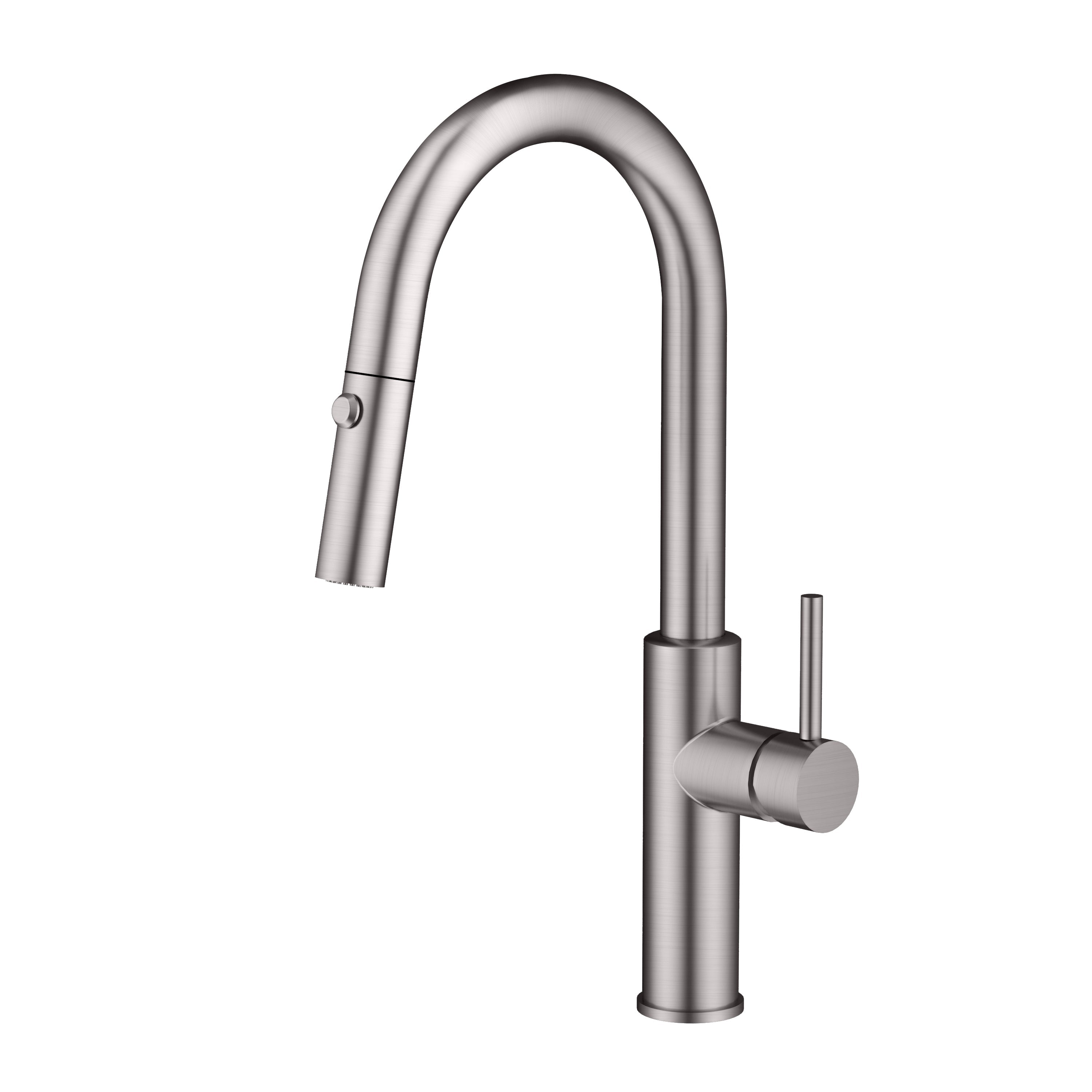 Modern Flexible Pull Out Faucet Kitchen Copper Hot Cold Water Kitchen Faucet With Pull Down Sprayer