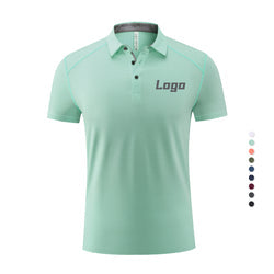 Lidong 92% polyester 8% spandex multi color mens polo shirt blank 4 way stretch polo shirts