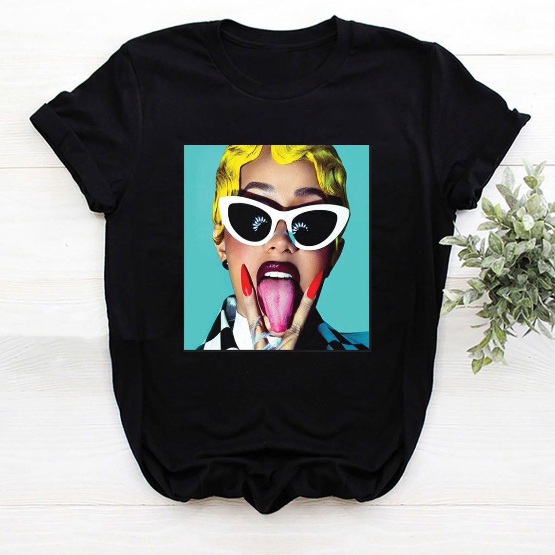 wholesale custom women t shirts rihanna popular singer printed clothing woman graphic tees cotton oversized tshirt